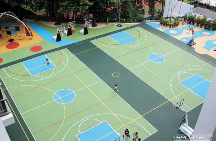 Basketball Court Tiles